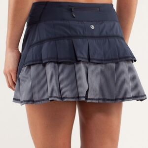 RARE Lululemon Pace Setter Skirt Inkwell Wagon Size 6